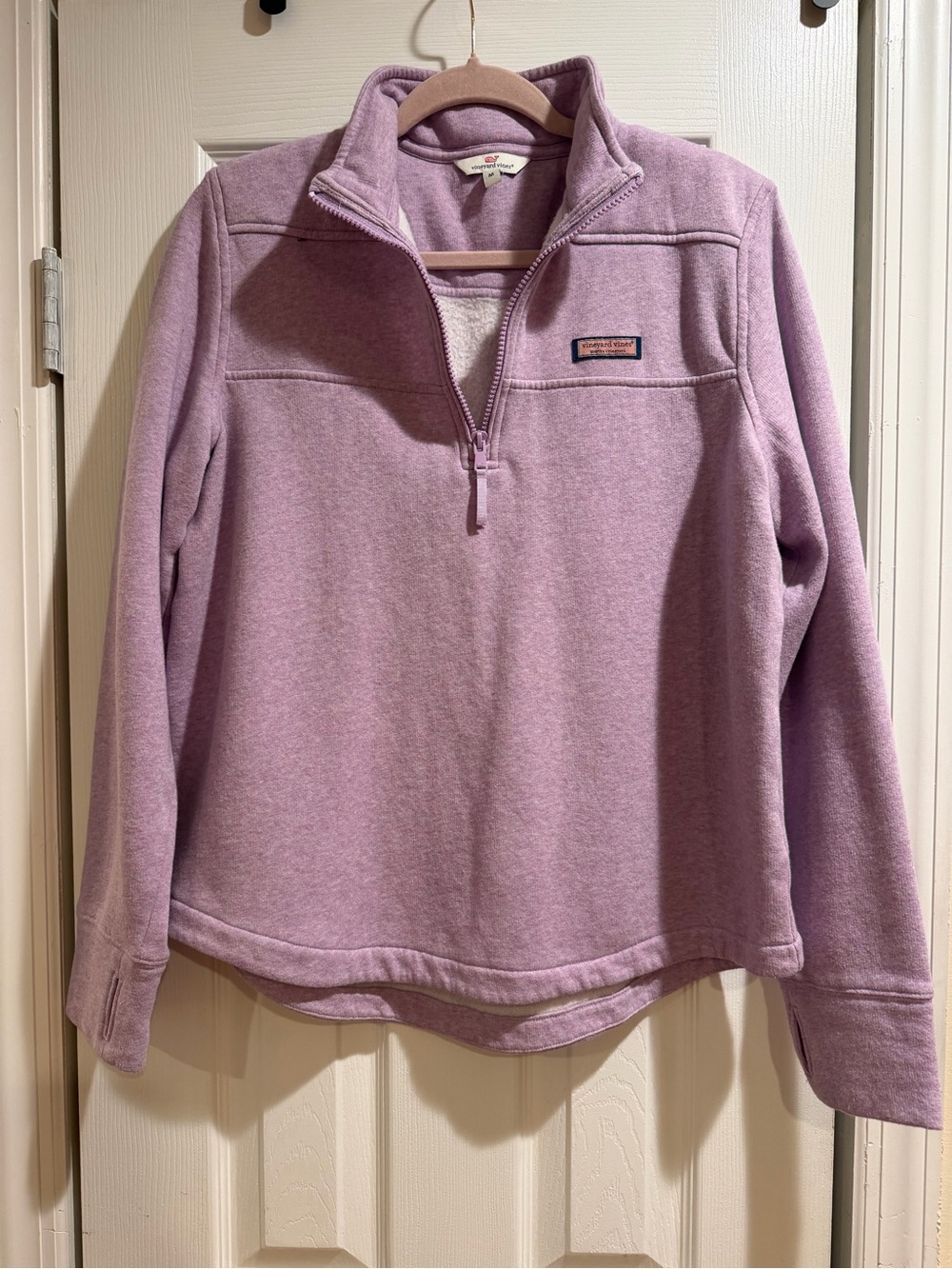 Vineyard Vines Lavender Half-Zip Fleece Pullover